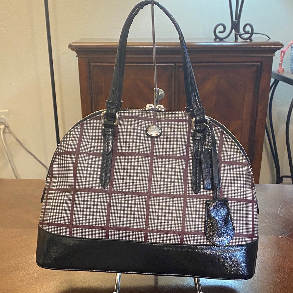 Coach Black and Brown Satchel